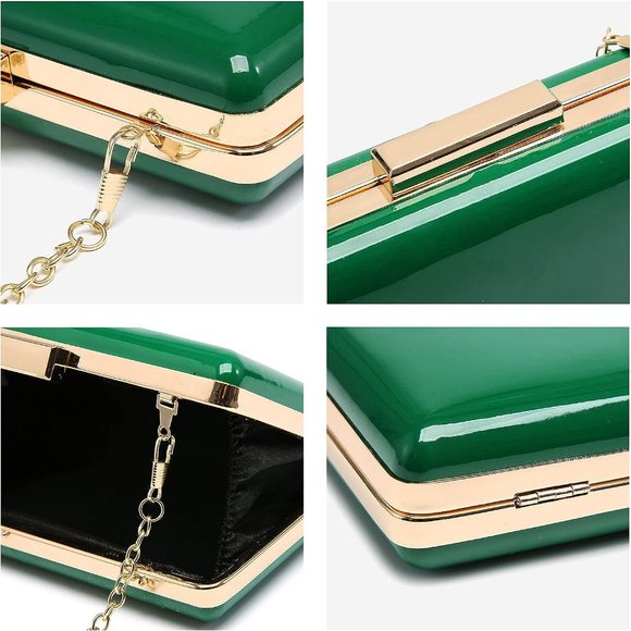 Dasein Women Green Evening Formal Party Wedding Cocktail Prom Handbags - Picture 6 of 6
